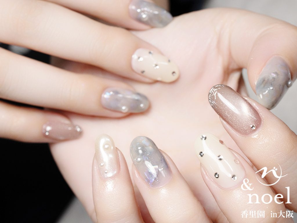 ネイルサロンアンドノエル | 大阪で人気のニュアンスネイル｜秋冬におすすめの大人カラー＆デザイン